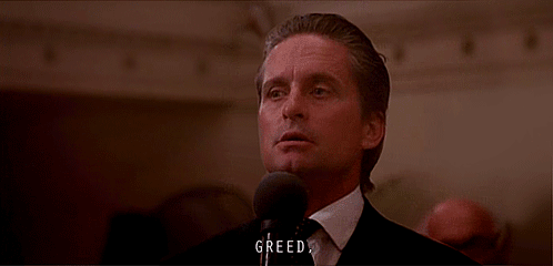 Gordon Gekko, Greed is Good