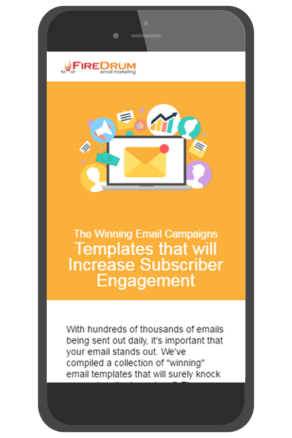 Mobile friendly email newsletter