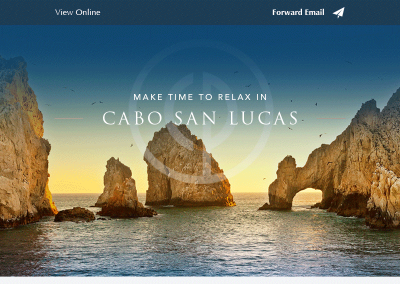 Custom email template for high-end vacation home rental agency